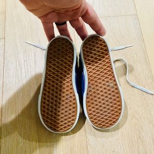 Navy Blue Vans with Pink Detail Size 8